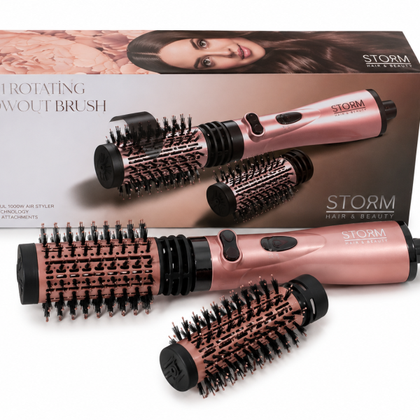 מברשת חשמלית מסתובבת עם שני ראשים סטורם STORM - גולדן רוז