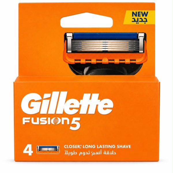 Gillette Fusion5 – ג׳ילט פיוז׳ן 5 – מארז 4 ראשי גילוח